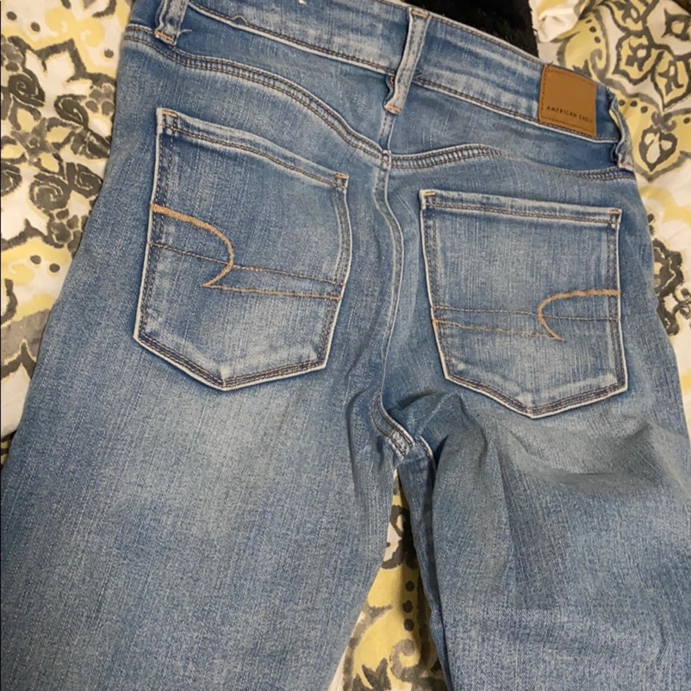 American eagle skinny blue jeans!